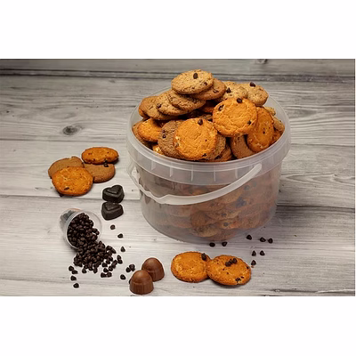 Conteneur Boîte Plastique Grande Capacité avec couvercle GLEN couleur Noire ou Transparente-5