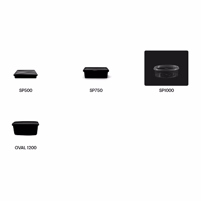 Conteneur Boîte Plastique Grande Capacité avec couvercle GLEN couleur Noire ou Transparente-4