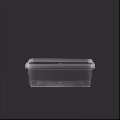 Conteneur Boîte Plastique Grande Capacité avec couvercle GLEN couleur Noire ou Transparente-2