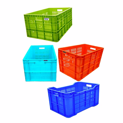 Caisses en plastique Contact Alimentaire Professionnelle Logistique pour Transport et Stockage PATTON-2