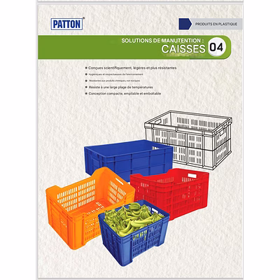 Palette en plastique Professionnelle Logistique Stockage et Transport PATTON-4