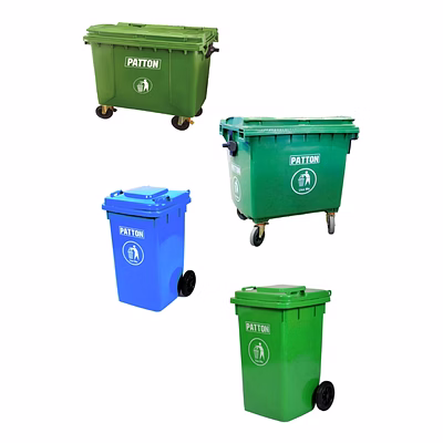 Poubelles en plastique à Déchets et Sans Contact PATTON-1