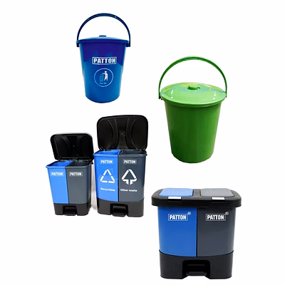 Poubelles en plastique à Déchets et Sans Contact PATTON-4