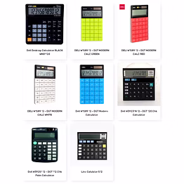 calculatrice bureau et comptoir pour l'école et le travail deli linc