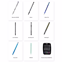 instruments d'écriture linc de qualité comme stylos et crayons de pentonic et uniball, et marqueurs de swype