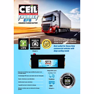 Batterie PL Camion Bus Start and Stop et Sans Entretien qualité OEM Ceil Exide