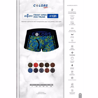 Caleçon Homme TRUNK Court et  Long Colors RUPA-16