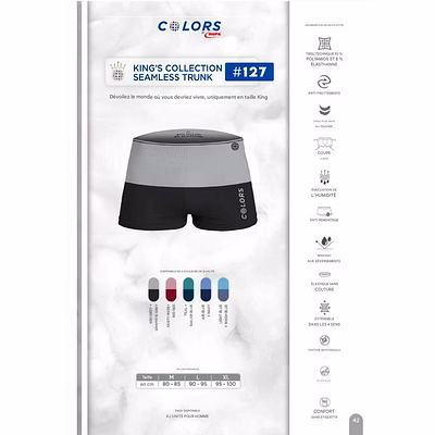 Caleçon Homme TRUNK Court et  Long Colors RUPA-5