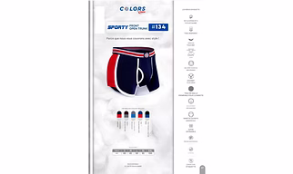 Caleçon Homme TRUNK Court et  Long Colors RUPA