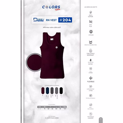 Débardeur Homme VEST COlors  RUPA-5