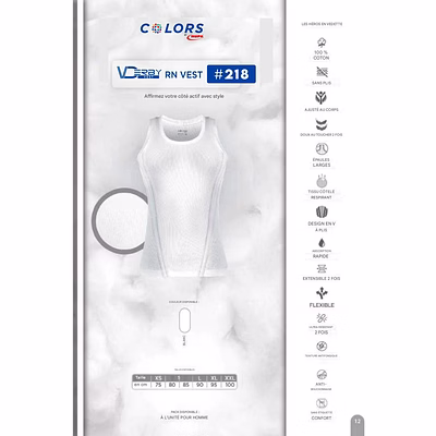 Débardeur Homme VEST COlors  RUPA-10