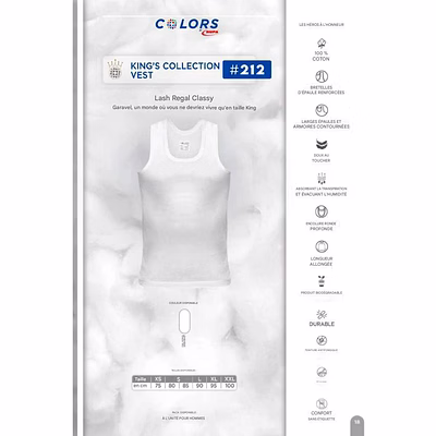 Débardeur Homme VEST COlors  RUPA-12