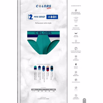 Slip Homme BRiEF Colors RUPA-1