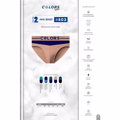 Slip Homme BRiEF Colors RUPA-2