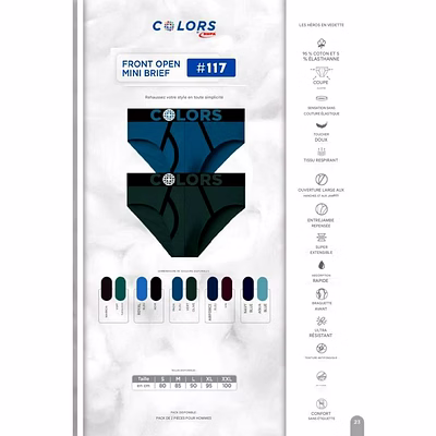 Slip Homme BRiEF Colors RUPA-4