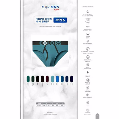 Slip Homme BRiEF Colors RUPA-5