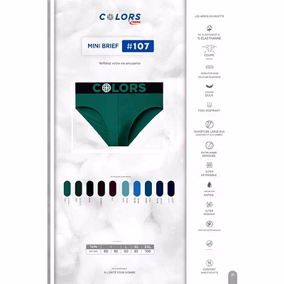 Slip Homme BRiEF Colors RUPA-7