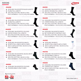 paire chaussettes variées socks rupa