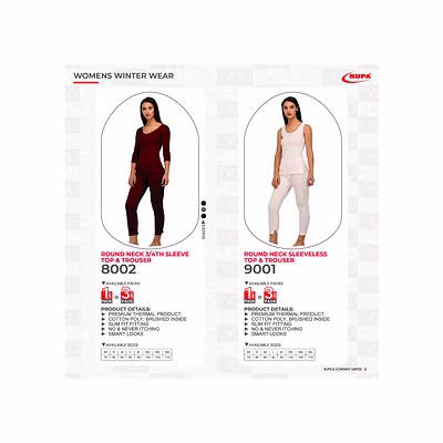 Vêtements Hiver Femme Womens Winter Wear RUPA-5