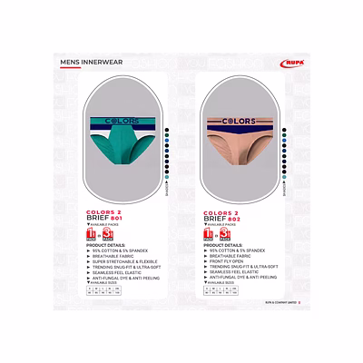 Sous-Vêtements Homme Mens InnerWear RUPA-17