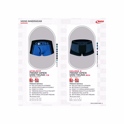 Sous-Vêtements Homme Mens InnerWear RUPA-21