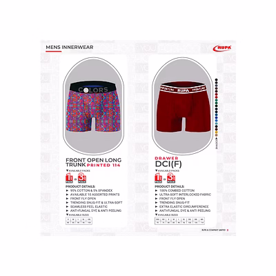 Sous-Vêtements Homme Mens InnerWear RUPA-23