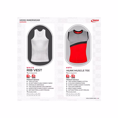 Sous-Vêtements Homme Mens InnerWear RUPA-6