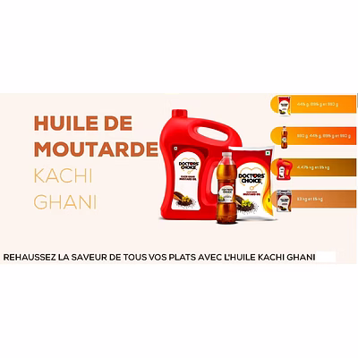 Huile pour Cuisiner Moutarde Soja Son Riz Tournesol Doctors Choice Oil Budge Budge Refineries-1