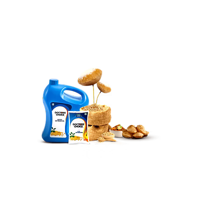 Huile pour Cuisiner Moutarde Soja Son Riz Tournesol Doctors Choice Oil Budge Budge Refineries-12