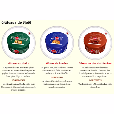 Gâteaux de fin d'année Christmas Cakes WiNKiES-1