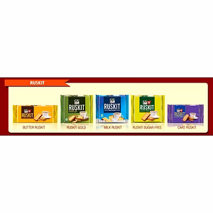 Biscottes Rusk Beurre Lait Gâteau Gold Sans Sucre Saj Food Bisk Farm