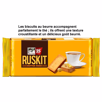 Biscottes Rusk Beurre Lait Gâteau Gold Sans Sucre Saj Food Bisk Farm-1