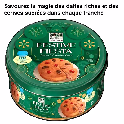 Gâteaux Festifs Fruits Dundee Chocolat-Noix Datte-Cerise Prune Beurre Végétarien Nolen-Gur Saj Food Bisk Farm-3