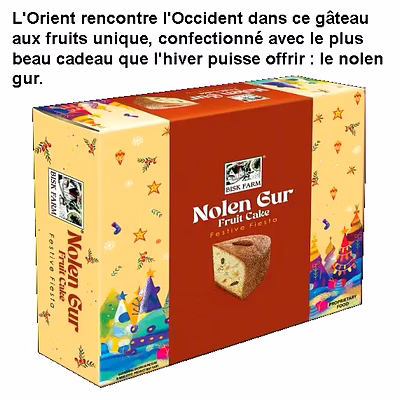 Gâteaux Festifs Fruits Dundee Chocolat-Noix Datte-Cerise Prune Beurre Végétarien Nolen-Gur Saj Food Bisk Farm-8