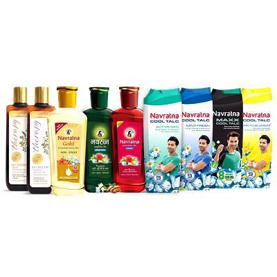 Huile Rouge 9 plantes Cheveux et Corps Homme Rafraîchissante Navratna Himani-6