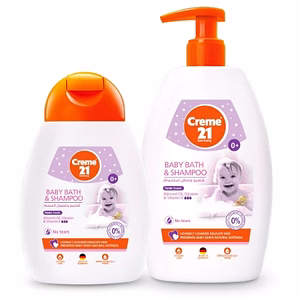 Bain et Shampoing pour Bébé Toucher Doux Creme21