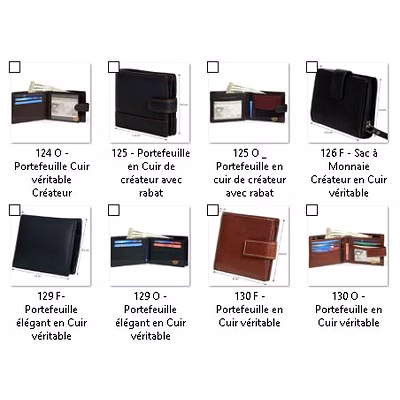 Portefeuille Cuir Leather Wallet LGMC-29