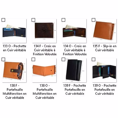 Portefeuille Cuir Leather Wallet LGMC-32