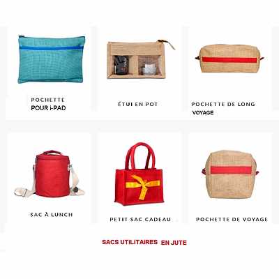 Sac Jute et Coton Cotton LGMC-16