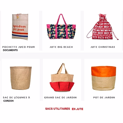 Sac Jute et Coton Cotton LGMC-17