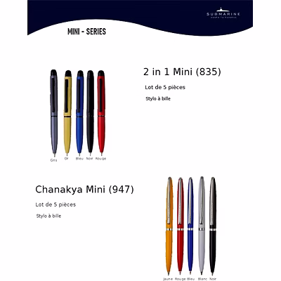 Stylo Métal Plastique Promotionnel Metal Plastic Promotional Pens Submarine-17