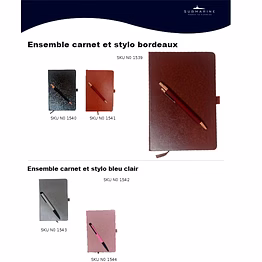 coffret stylo carnet cadeau boîte pen gift set box submarine