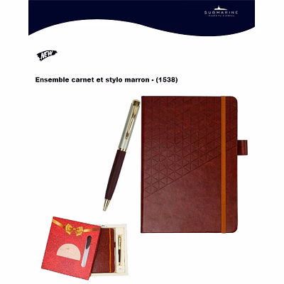 Coffret Stylo Carnet Cadeau Boîte Pen Gift Set Box Submarine-4