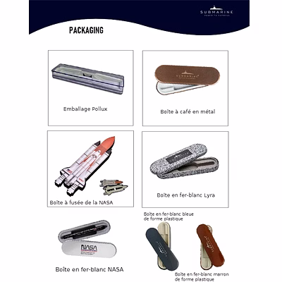 Coffret Stylo Carnet Cadeau Boîte Pen Gift Set Box Submarine-7