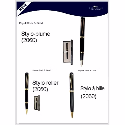 Coffret Stylo Carnet Cadeau Boîte Pen Gift Set Box Submarine-14