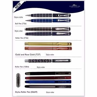 Coffret Stylo Carnet Cadeau Boîte Pen Gift Set Box Submarine-18