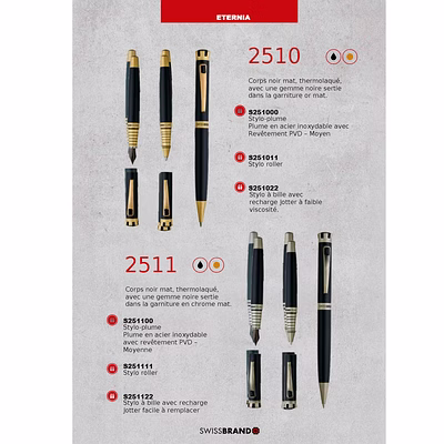 Stylo Plume à Bille Roller Premium Coffret Pen Gifting Set SWiSSBRAND-6