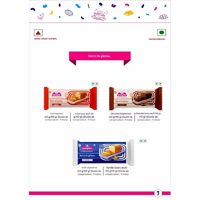 Gâteau en Barre Cake Bar MONGiNiS-1