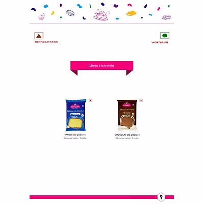 Gâteau en Tranche Slice Cake MONGiNiS-1