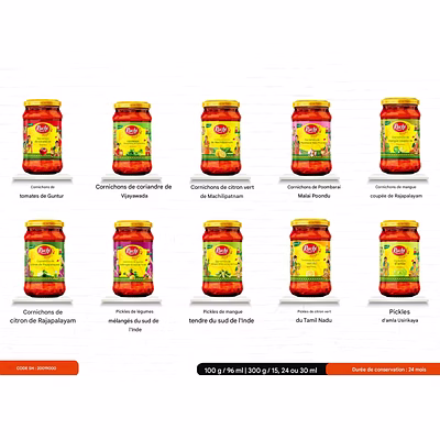 Achard indien fruits et légumes Pickles Ruchi Magic CAViNKARE-10